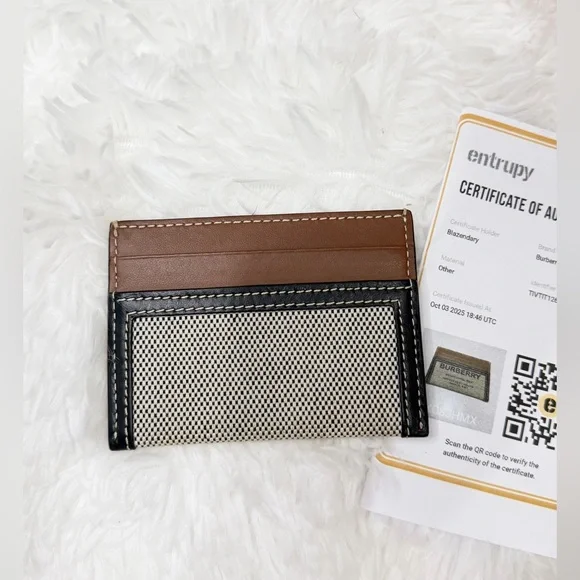 New UNISEX Burberry Horseferry Card Holder - Picture 2 of 10